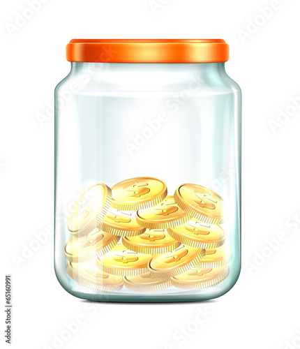 Jar with Coins