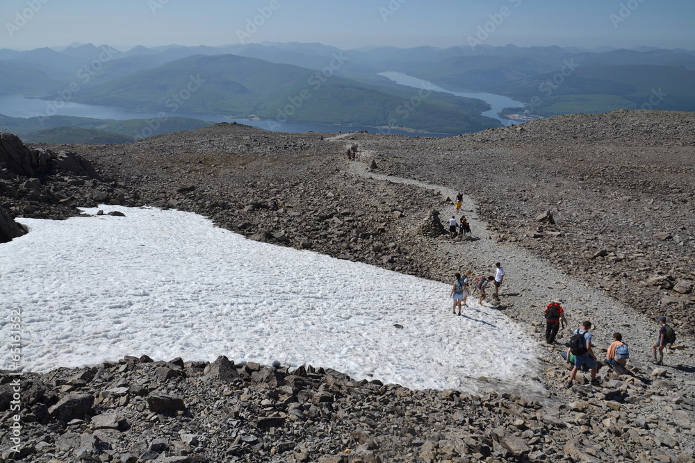 Path to Ben Nevis - the highest mountain in UK
