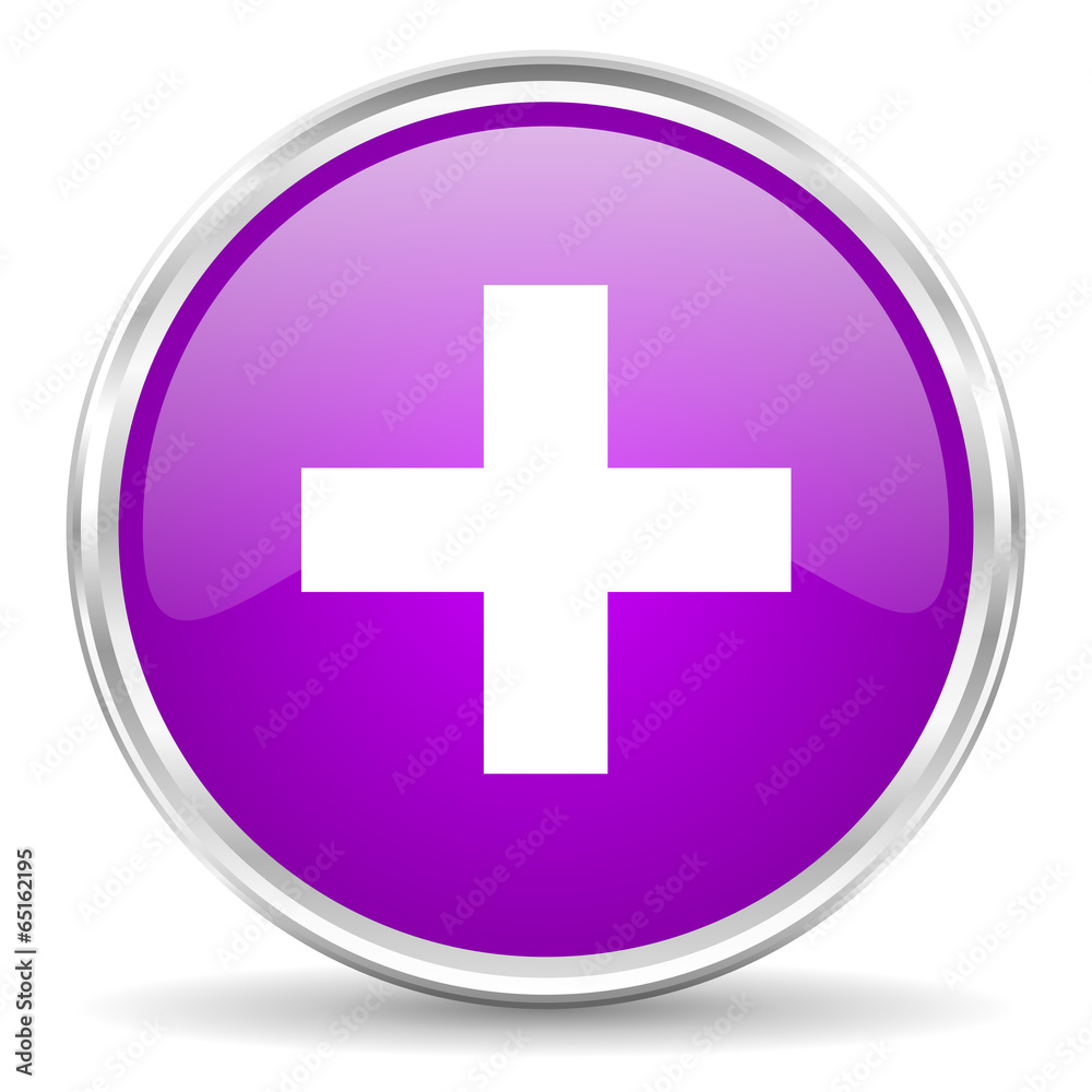 Obraz premium plus pink glossy icon