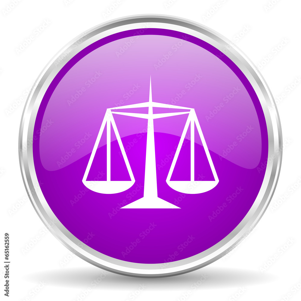 justice pink glossy icon justice pink glossy icon
