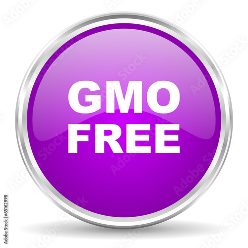 gmo free pink glossy icon