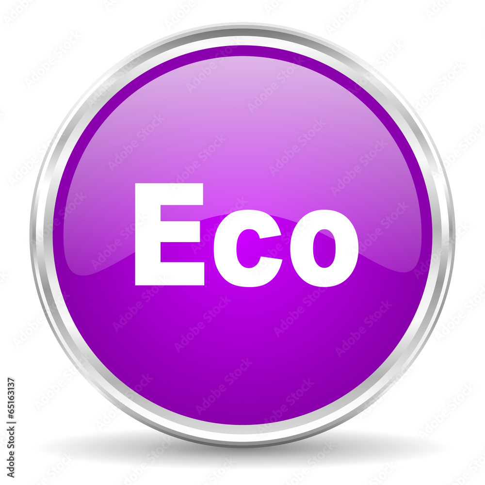 eco pink glossy icon