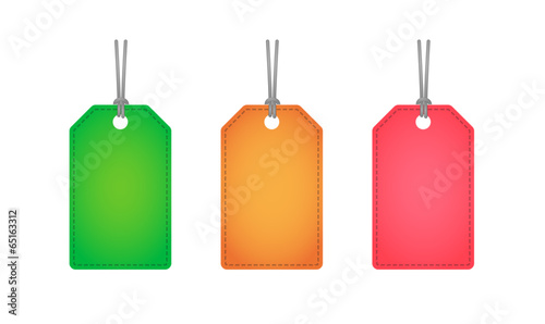 Shopping product label icon set