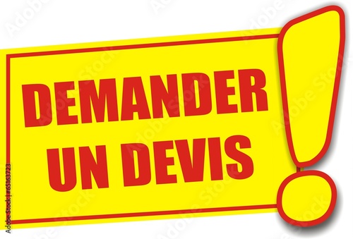 étiquette demander un devis
