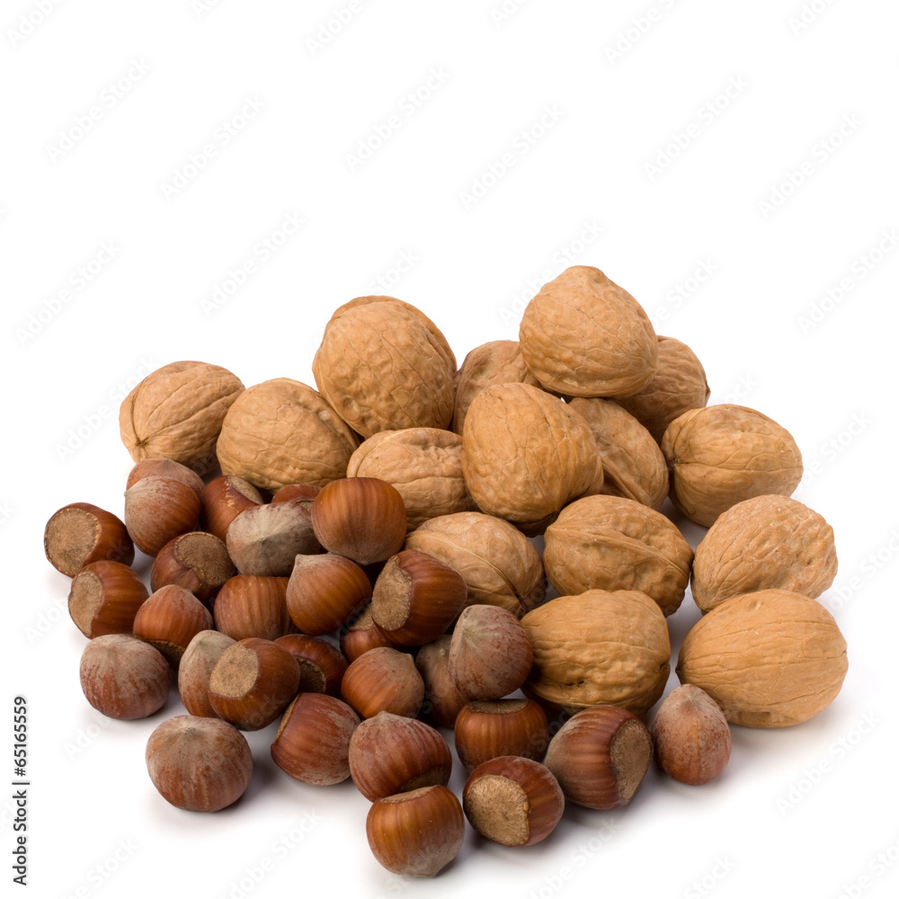 nuts isolated on white background nuts isolated on white background