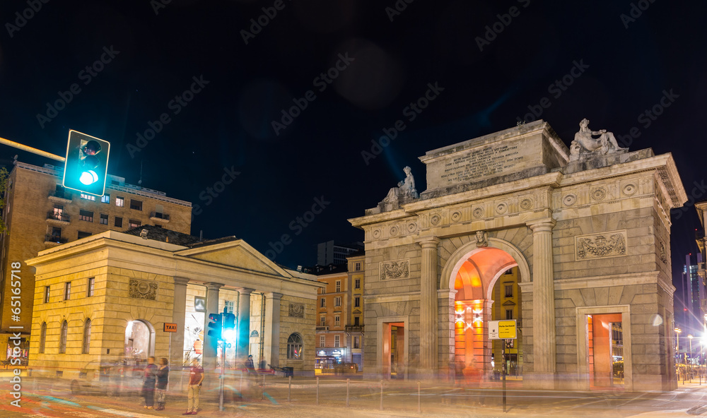 Porta Garibaldi in Milan, Italy