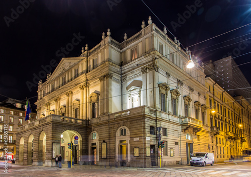 La Scala, an opera house in Milan, Italy © Leonid Andronov