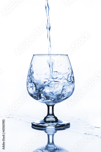 wine glass with water