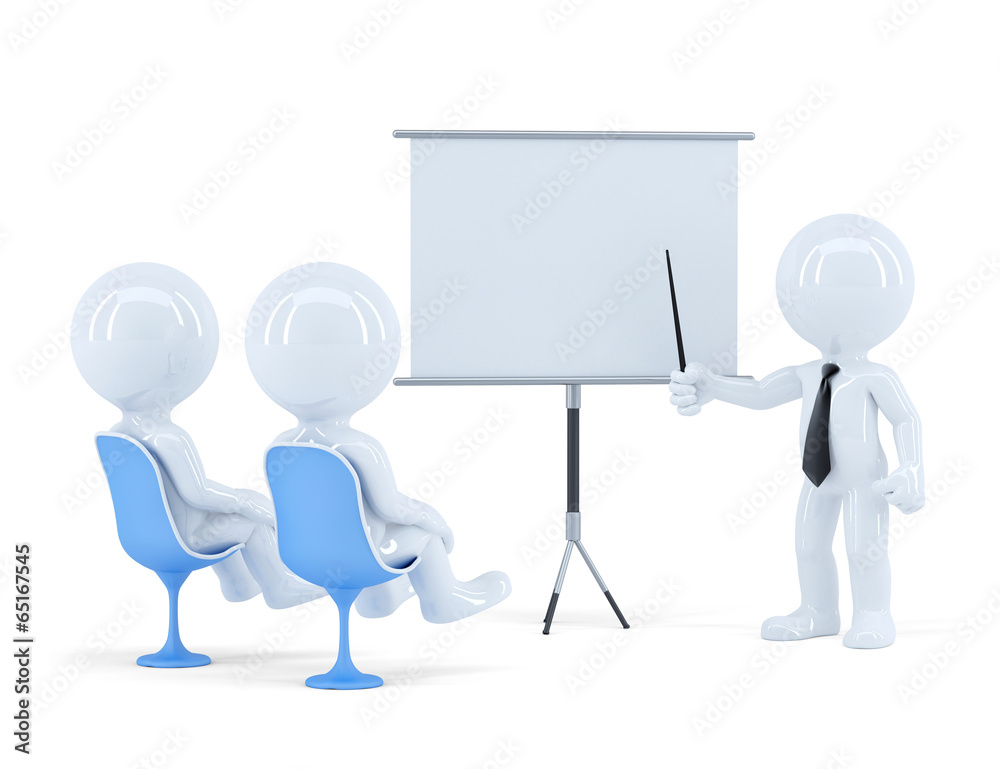 Business team at presentation. Isolated. Clipping path Business team at presentation. Isolated. Clipping path