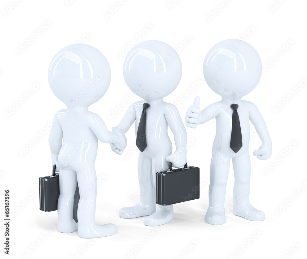 Business people shaking hands. Isolated. Contains clipping path Business people shaking hands. Isolated. Contains clipping path