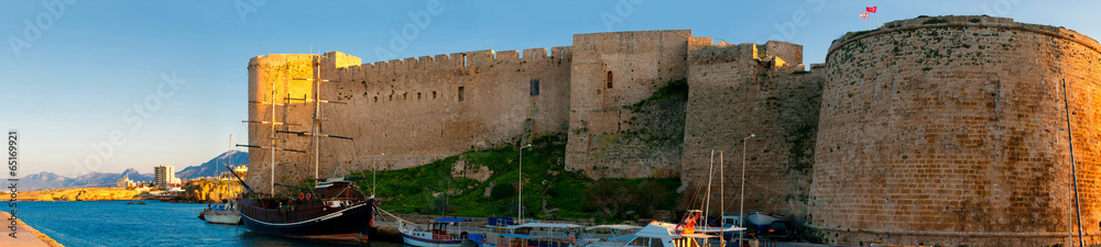 Kyrenia. Medieval Castle and old harbour. Cyprus.