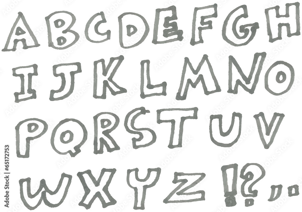 Marker alphabet