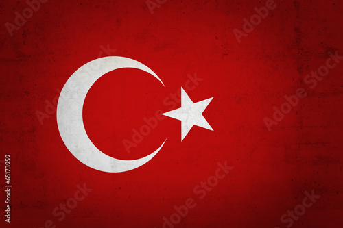 Turkey vintage flag
