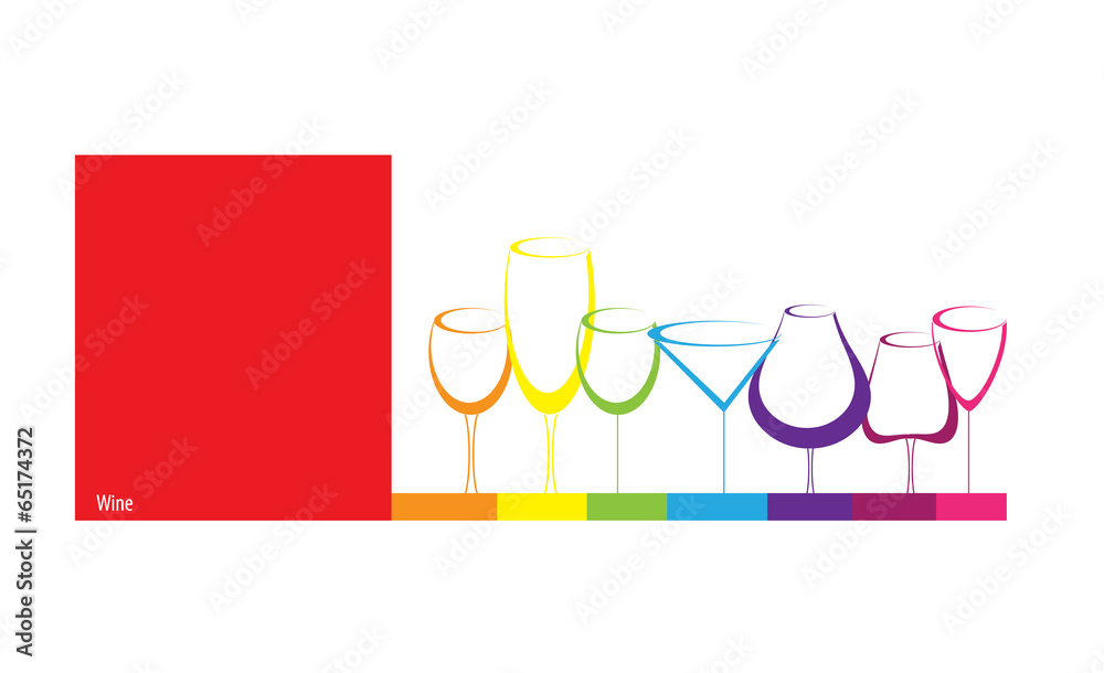 wine card concept background alcohol drink glass