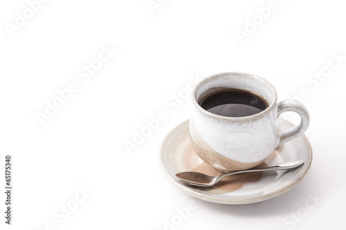 coffee cup of Japanese-style pottery