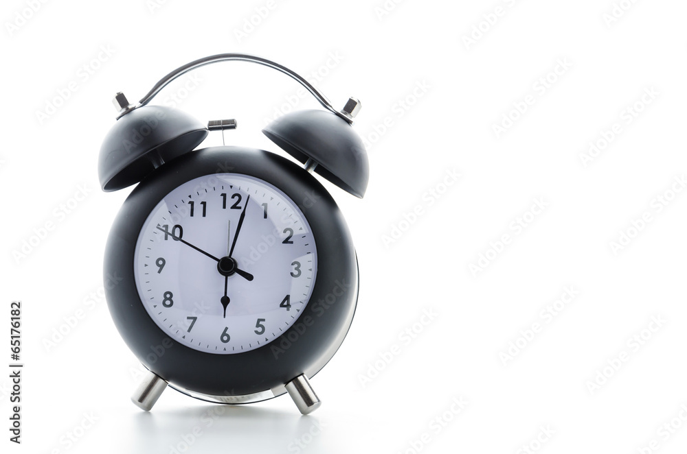 Clock isolated on white