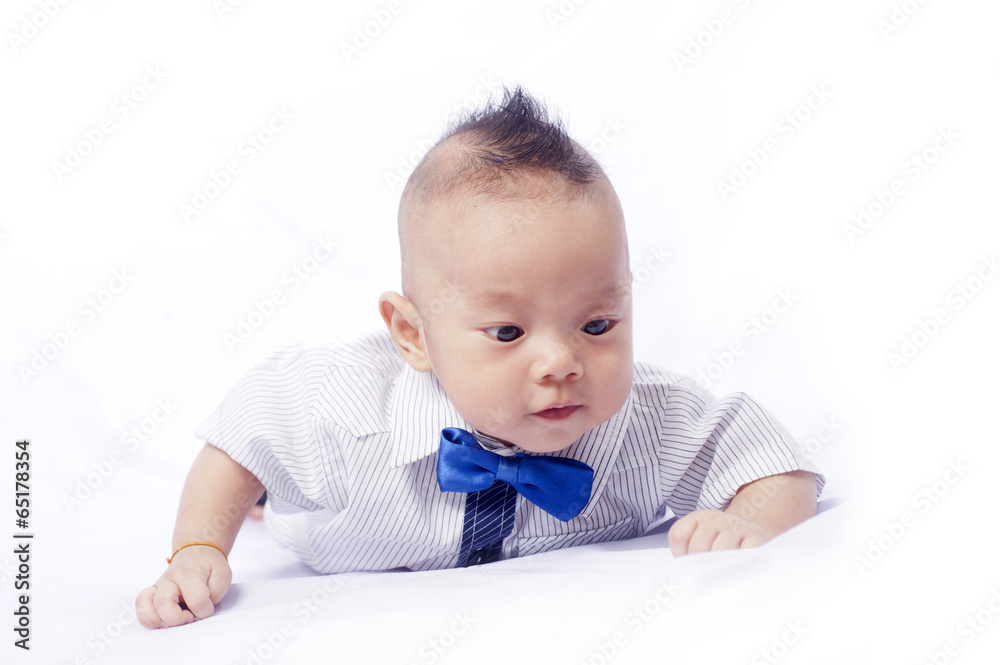 Portrait of a beautiful 5 months baby smiling Portrait of a beautiful 5 months baby smiling