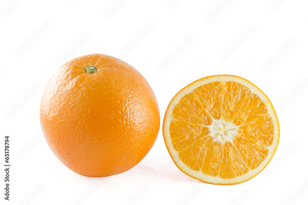 Orange fruit isolated on white background Orange fruit isolated on white background