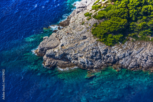 Island Lopud at Elaphites near Dubrovnik