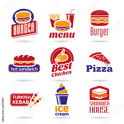 Fast food icons