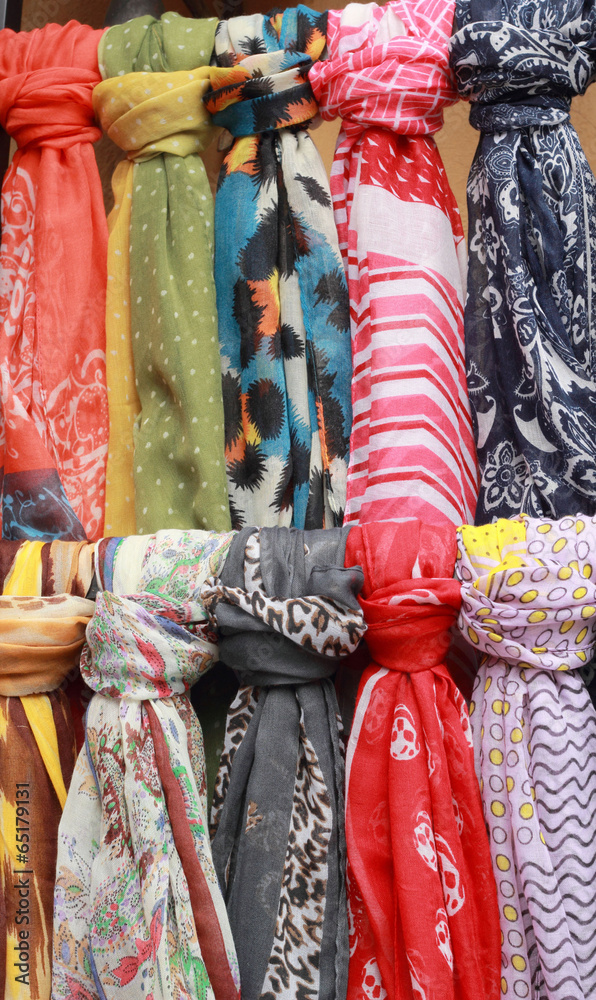 The scarf shop at the market