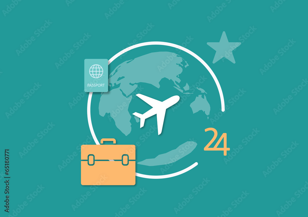 Set of flat illustration design business concept Set of flat illustration design business concept