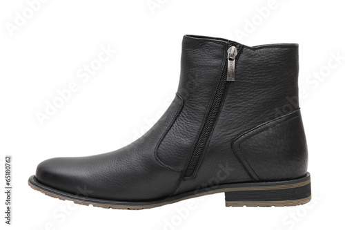 Winter black men's shoes