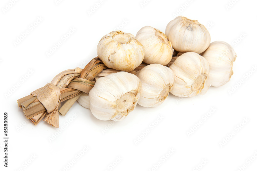 String of Garlic bulbs