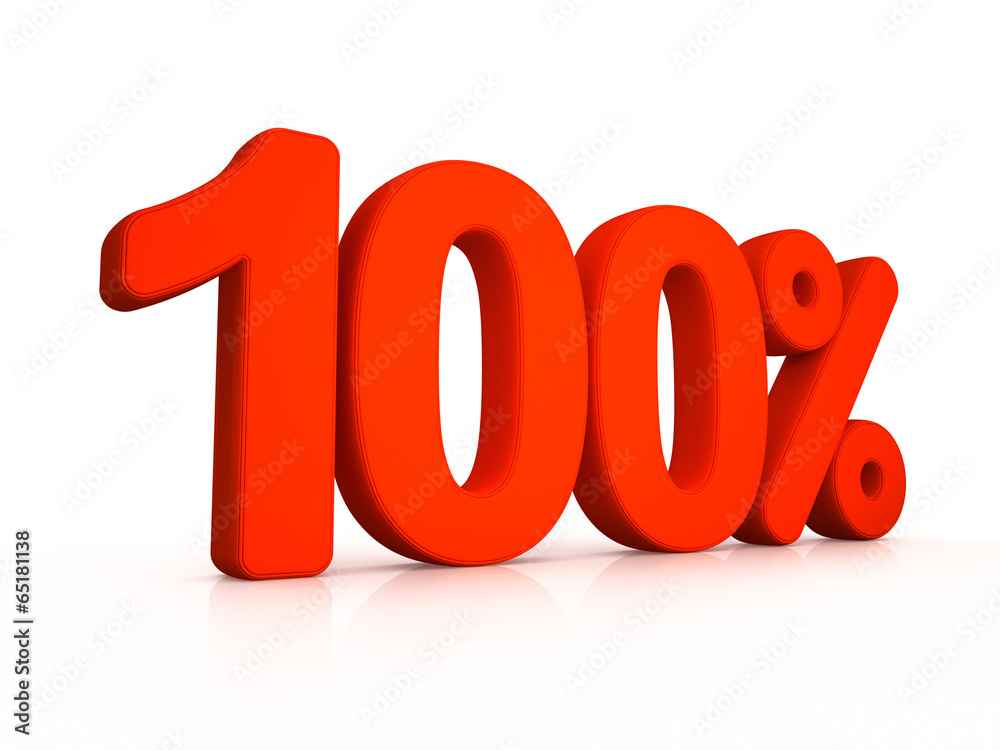 One hundred percent simbol One hundred percent simbol