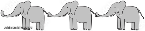 Happy elephants