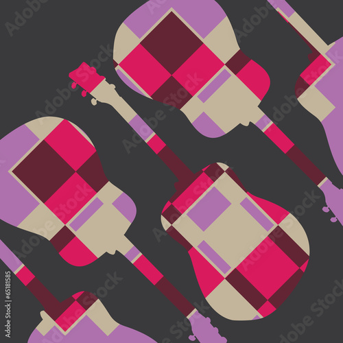 Pattern guitar vector 0079