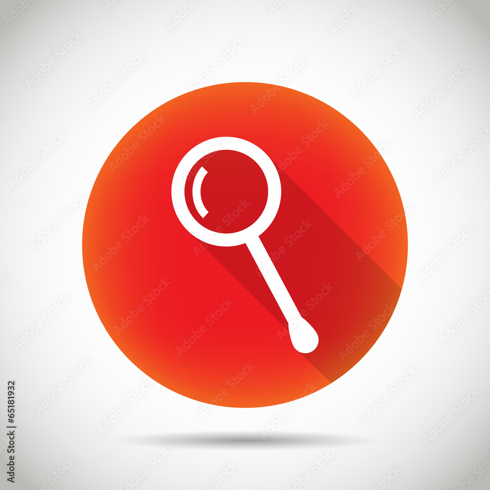 Magnifier icon. Magnifier icon.
