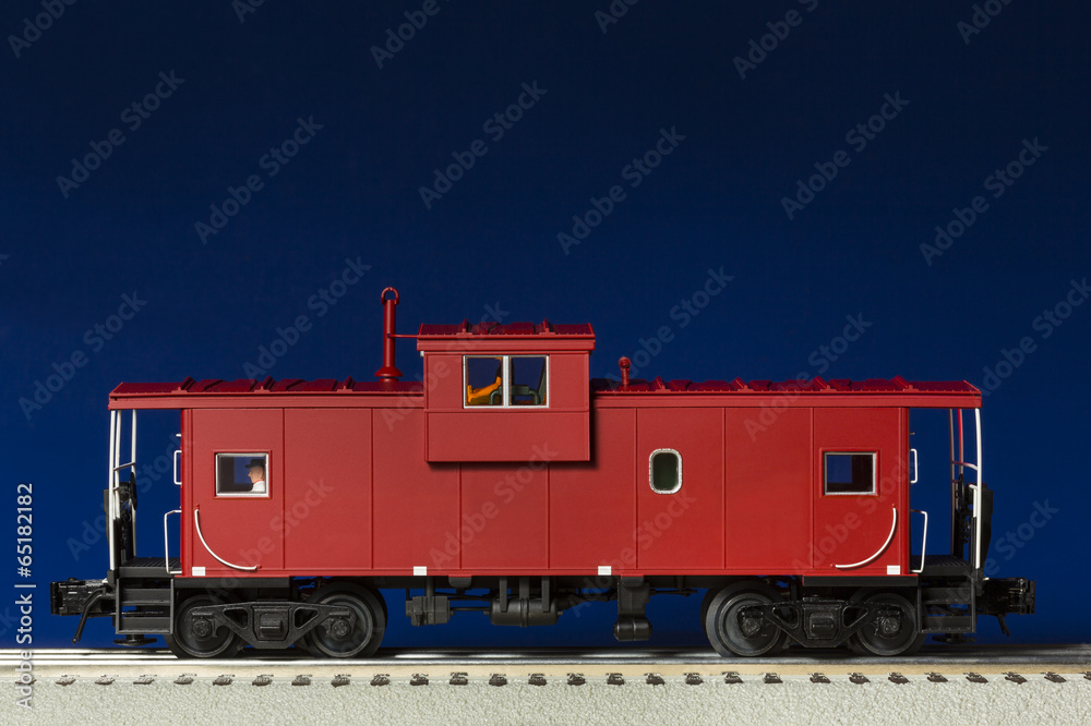 Fototapeta premium Red Model Caboose