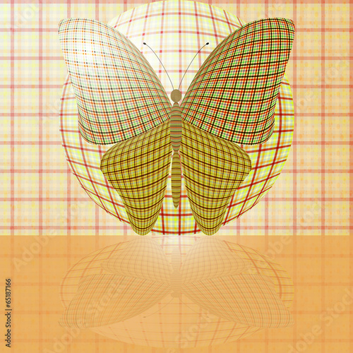 butterfly on the ball
