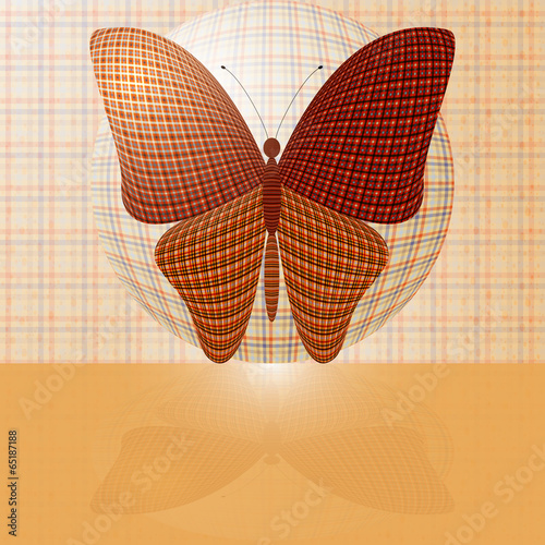 butterfly on the ball
