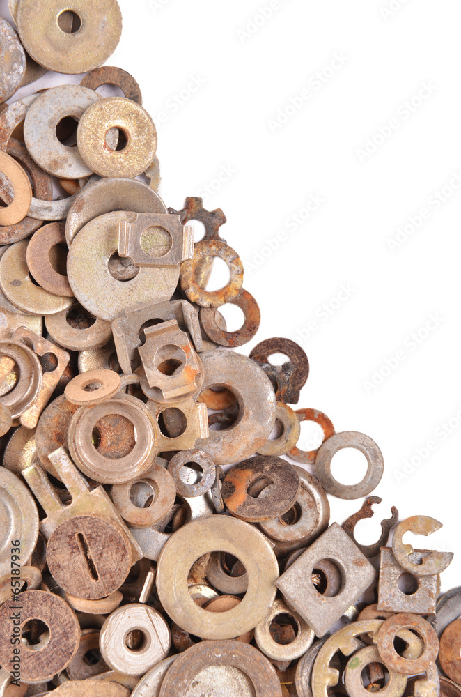 Thrust washers background Thrust washers background