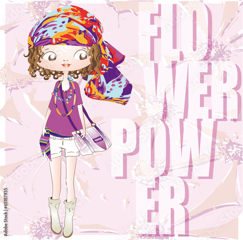 fashion hippie girl