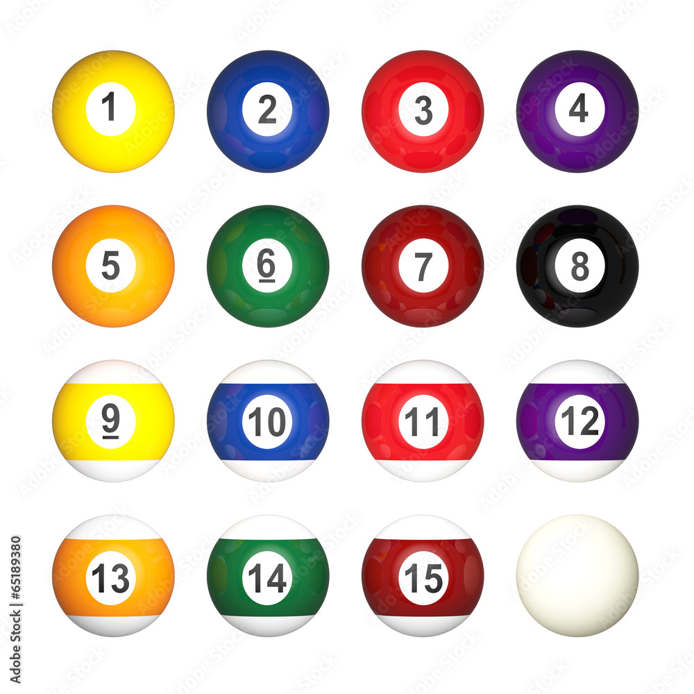 pool balls collection pool balls collection