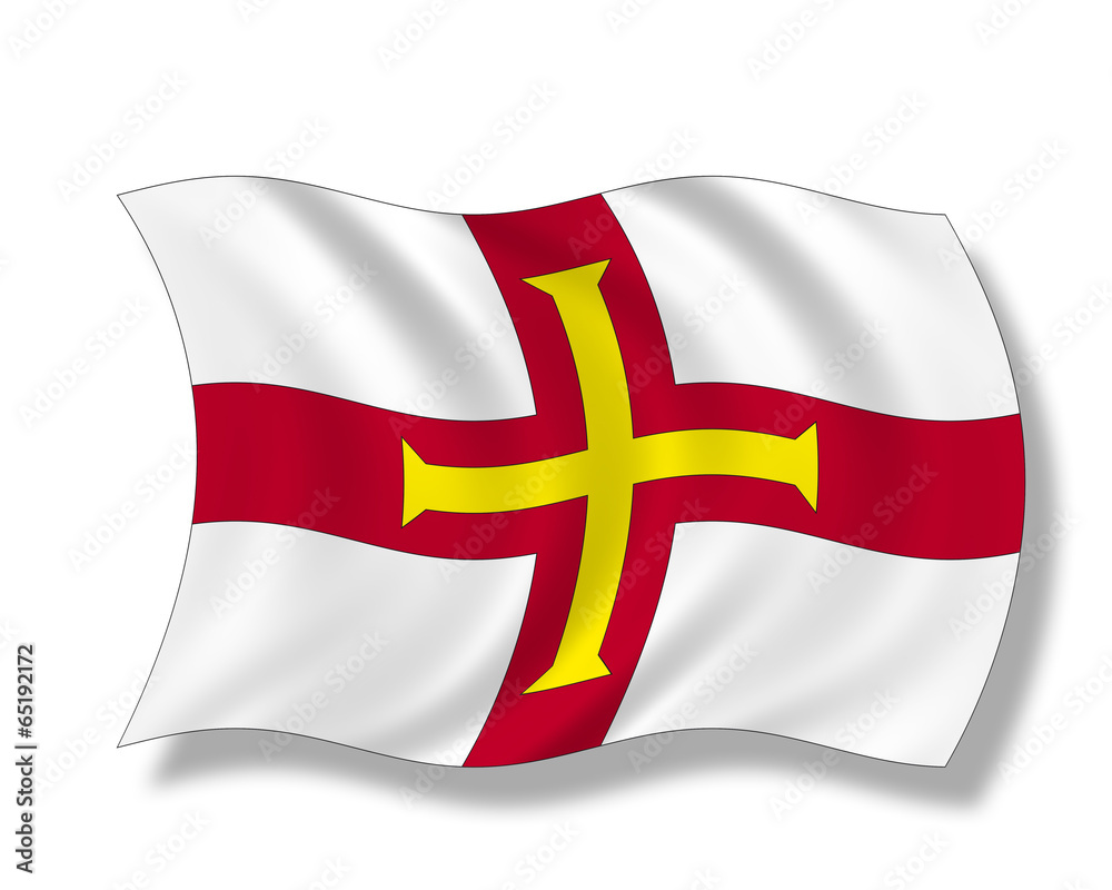 Illustration,Flagge von Guernsey