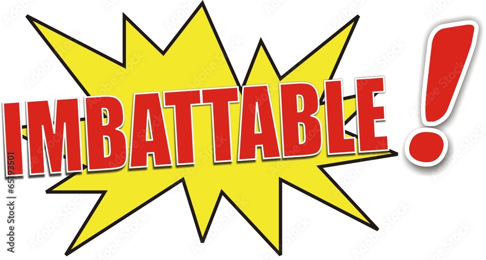 étiquette imbattable