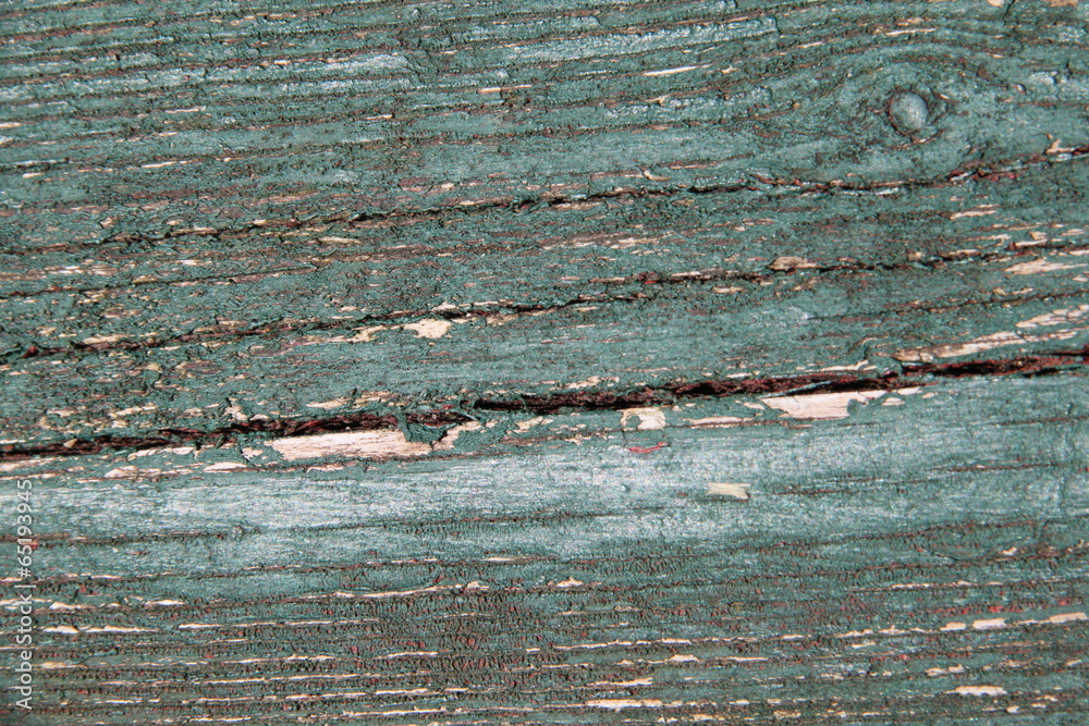 Naklejka premium Altes Holz mit abgeblätterter Farbe
