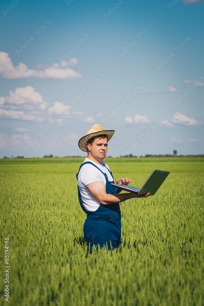 Farmer in field Farmer in field