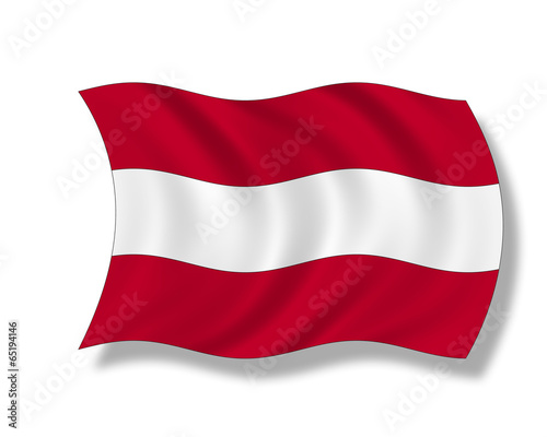 Illustration,Flagge von Österreich