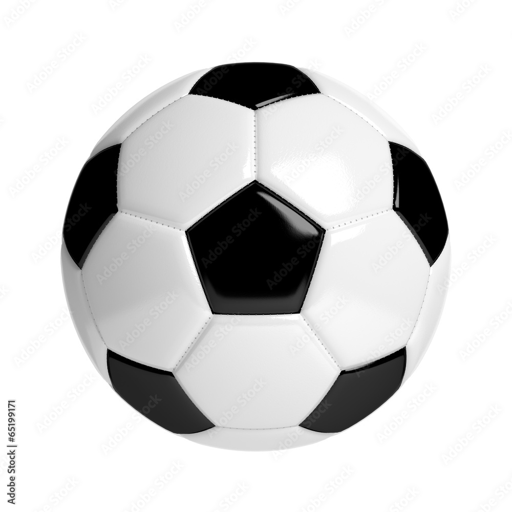 Fußball - Isoliert auf Weiß Fußball - Isoliert auf Weiß