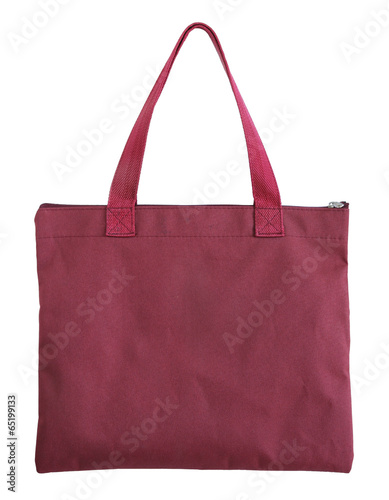 cloth bag isolated on white background with clipping path