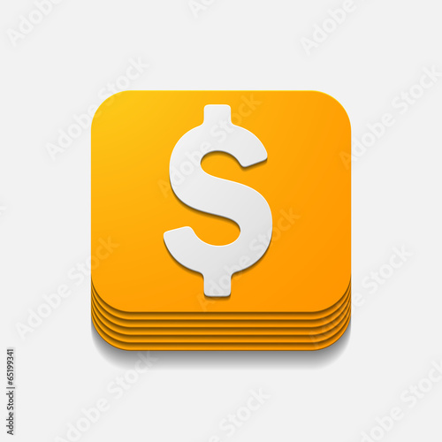 square button: money