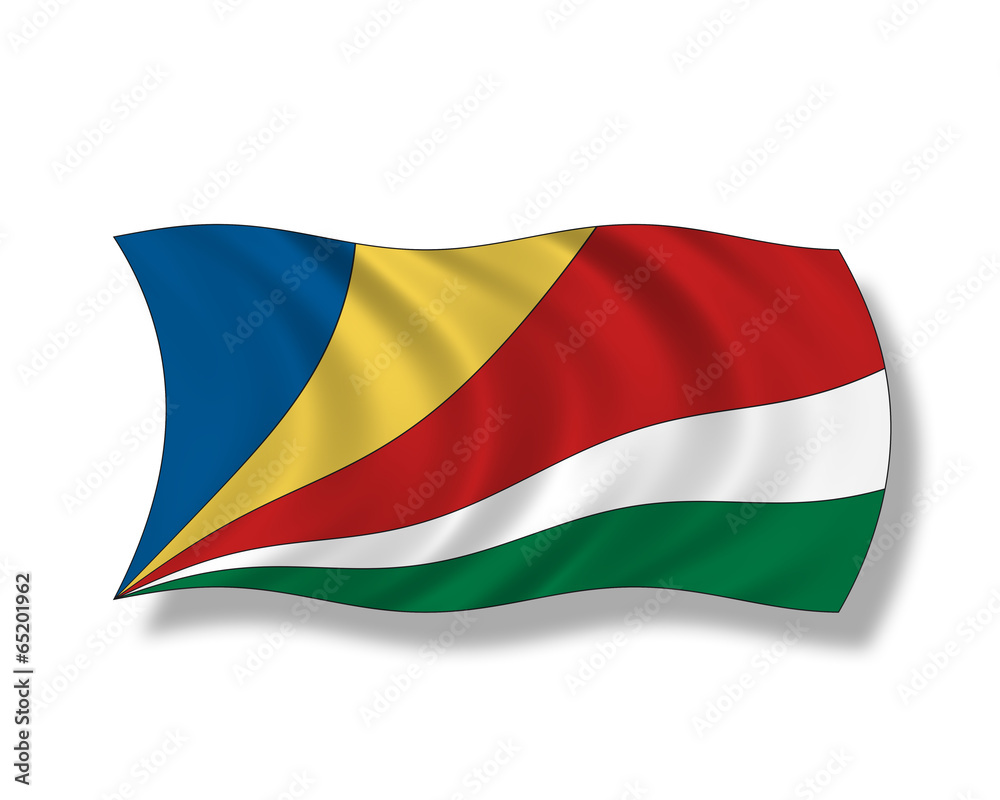 Illustration,Flagge der Seychellen