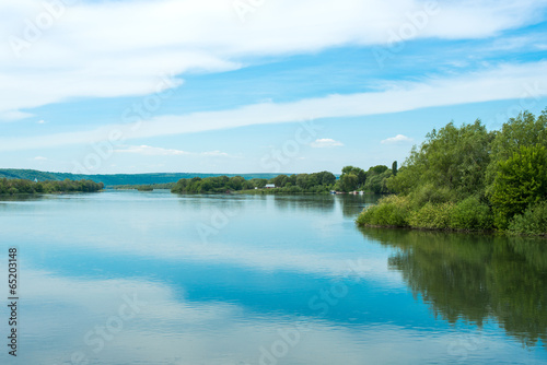 spring landscape of the Dniester River