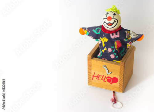 jack in the box with empty space for text