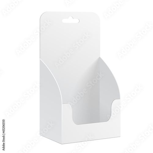 White POS POI Cardboard Blank Empty Show Box Holder